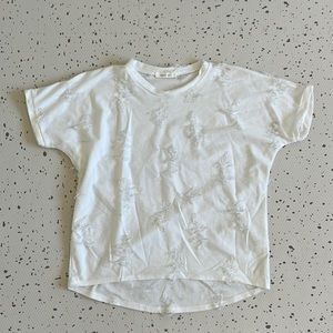 💘 AUGUST MIST - ARABELLA DISTRESSED WHITE KNIT TOP